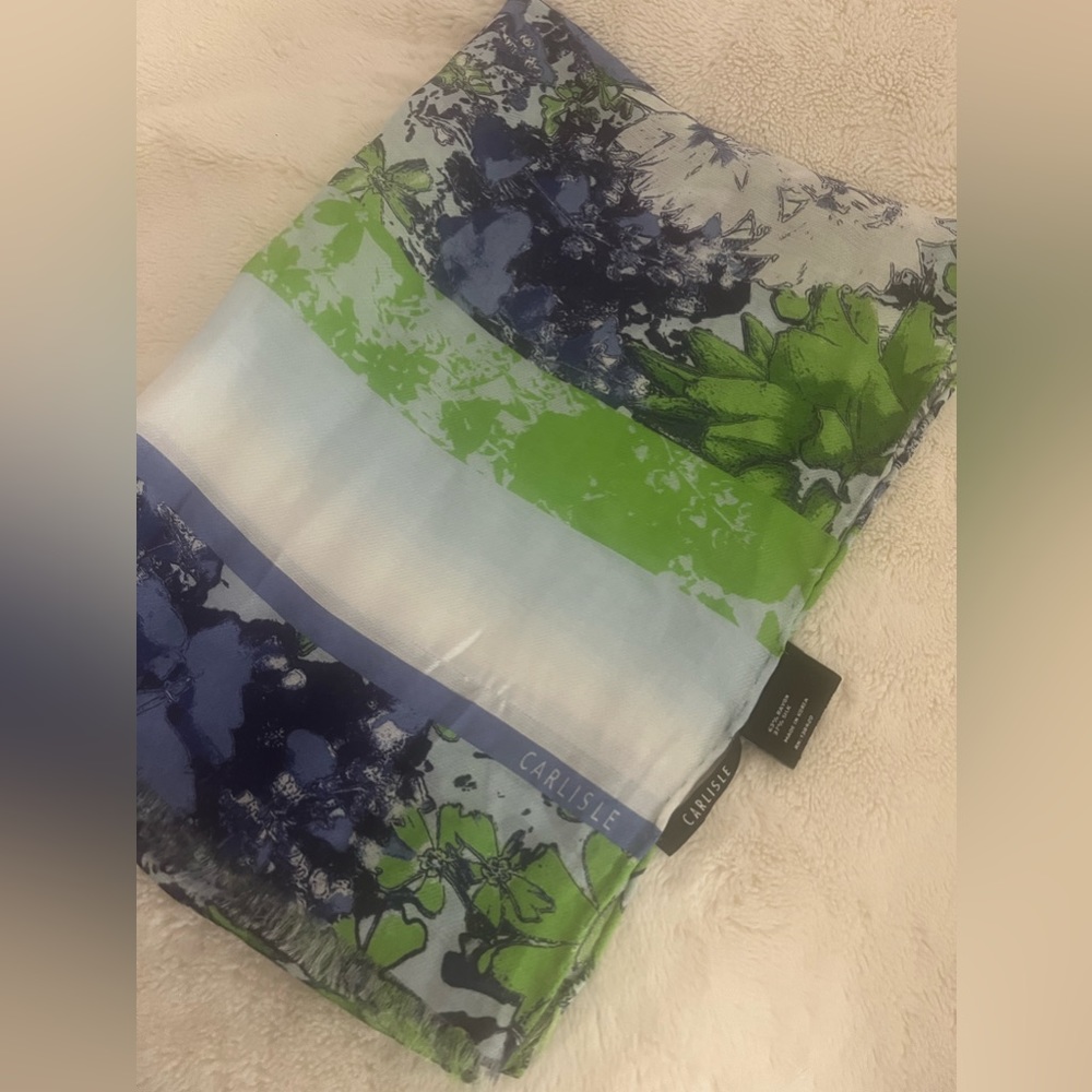 Carlisle Floral Print Silk Scarf